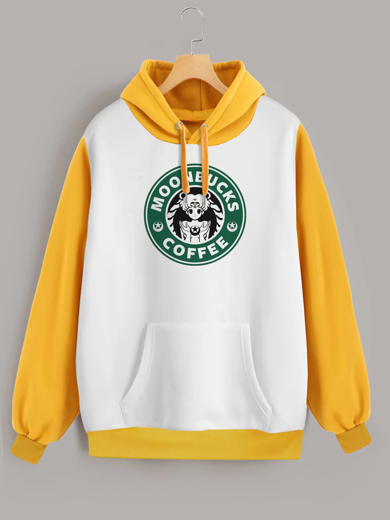 Buzo ancho hoodie Moonbucks Coffee