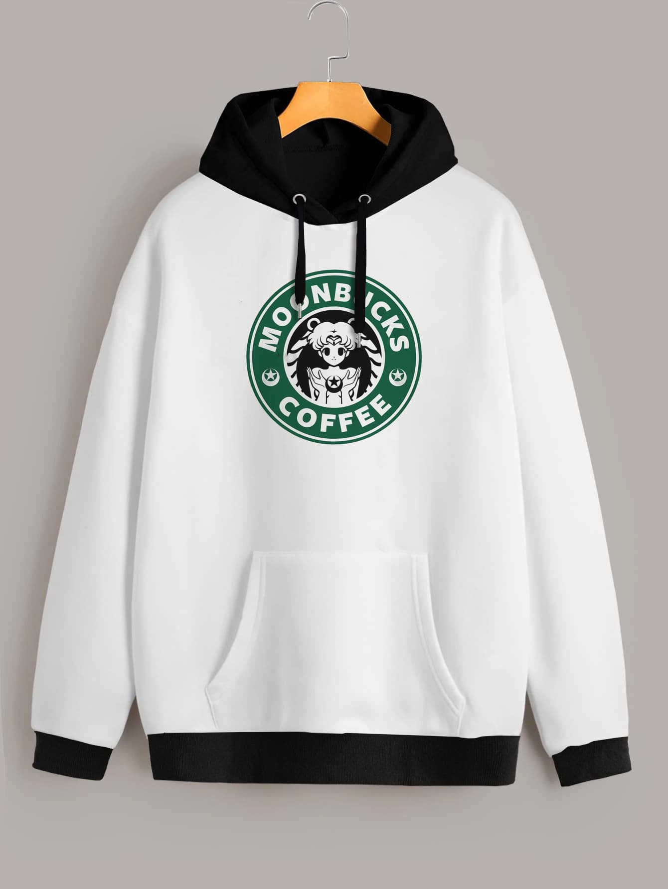 Buzo ancho hoodie Moonbucks Coffee