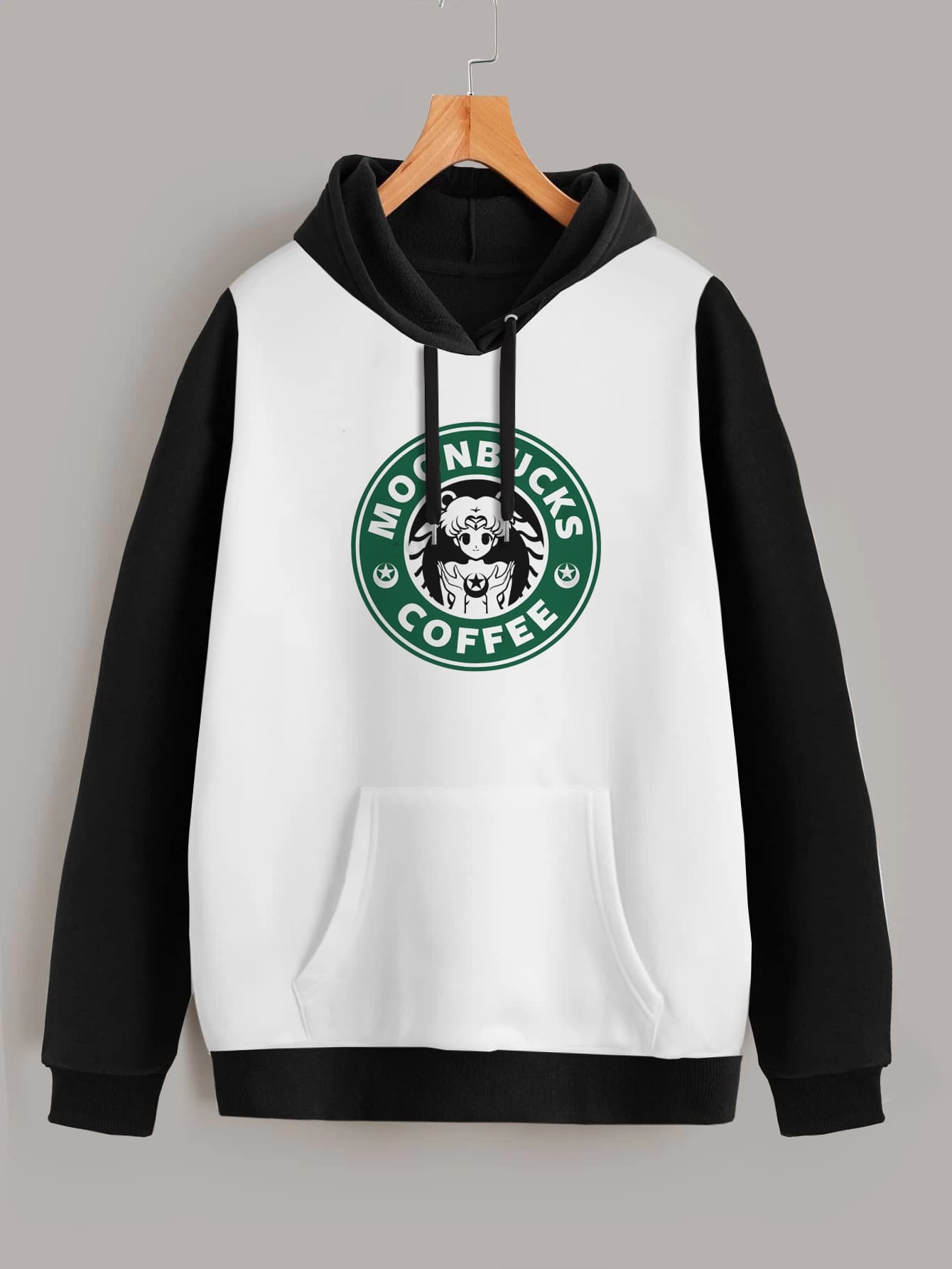 Buzo ancho hoodie Moonbucks Coffee