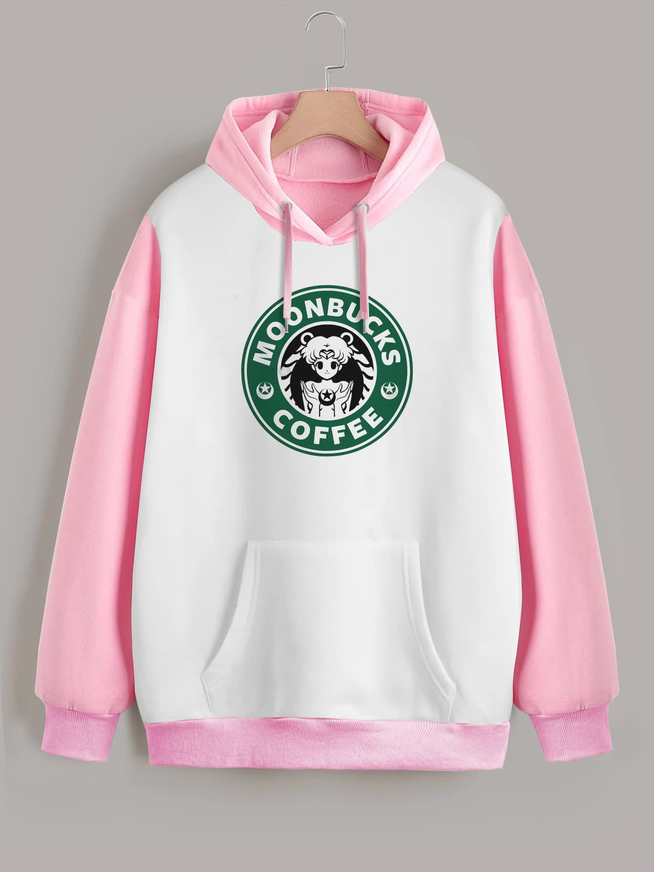Buzo ancho hoodie Moonbucks Coffee