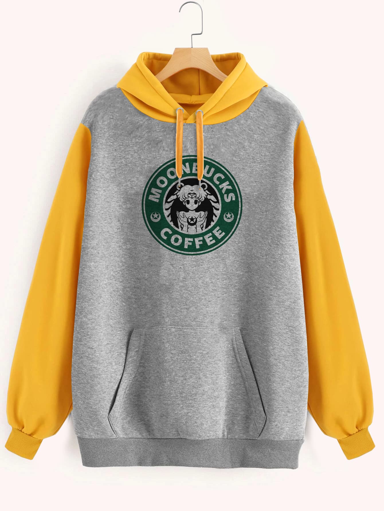Buzo ancho hoodie Moonbucks Coffee