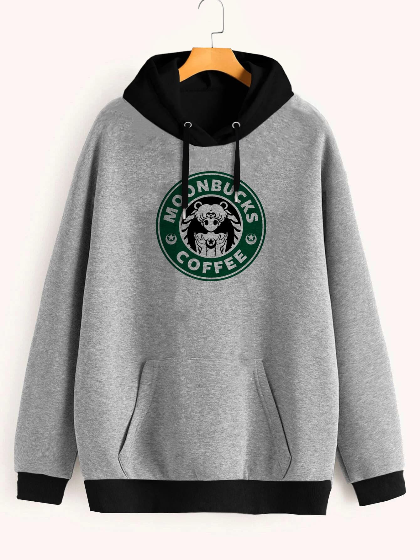Buzo ancho hoodie Moonbucks Coffee