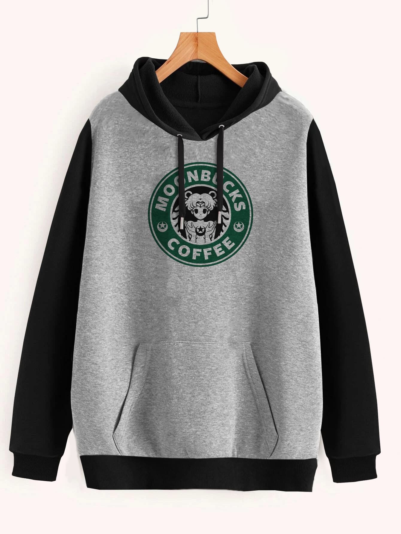Buzo ancho hoodie Moonbucks Coffee