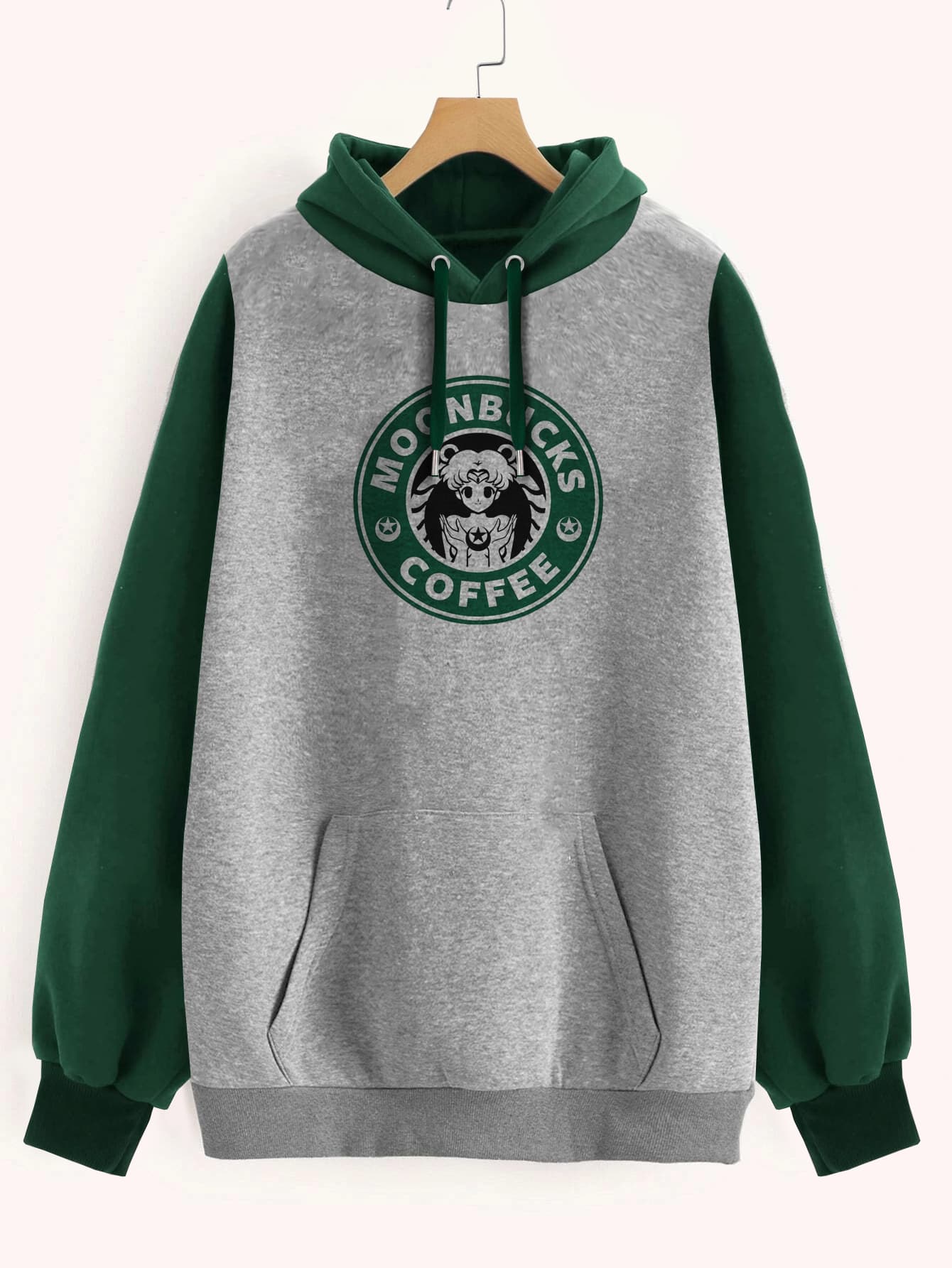 Buzo ancho hoodie Moonbucks Coffee
