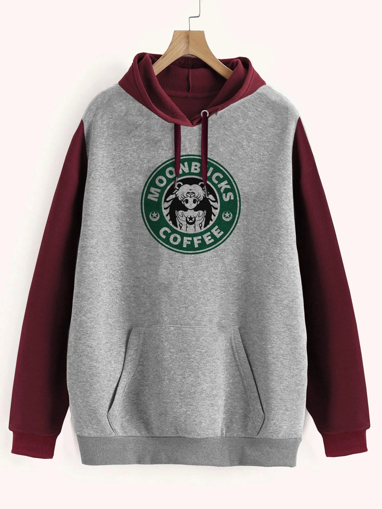 Buzo ancho hoodie Moonbucks Coffee