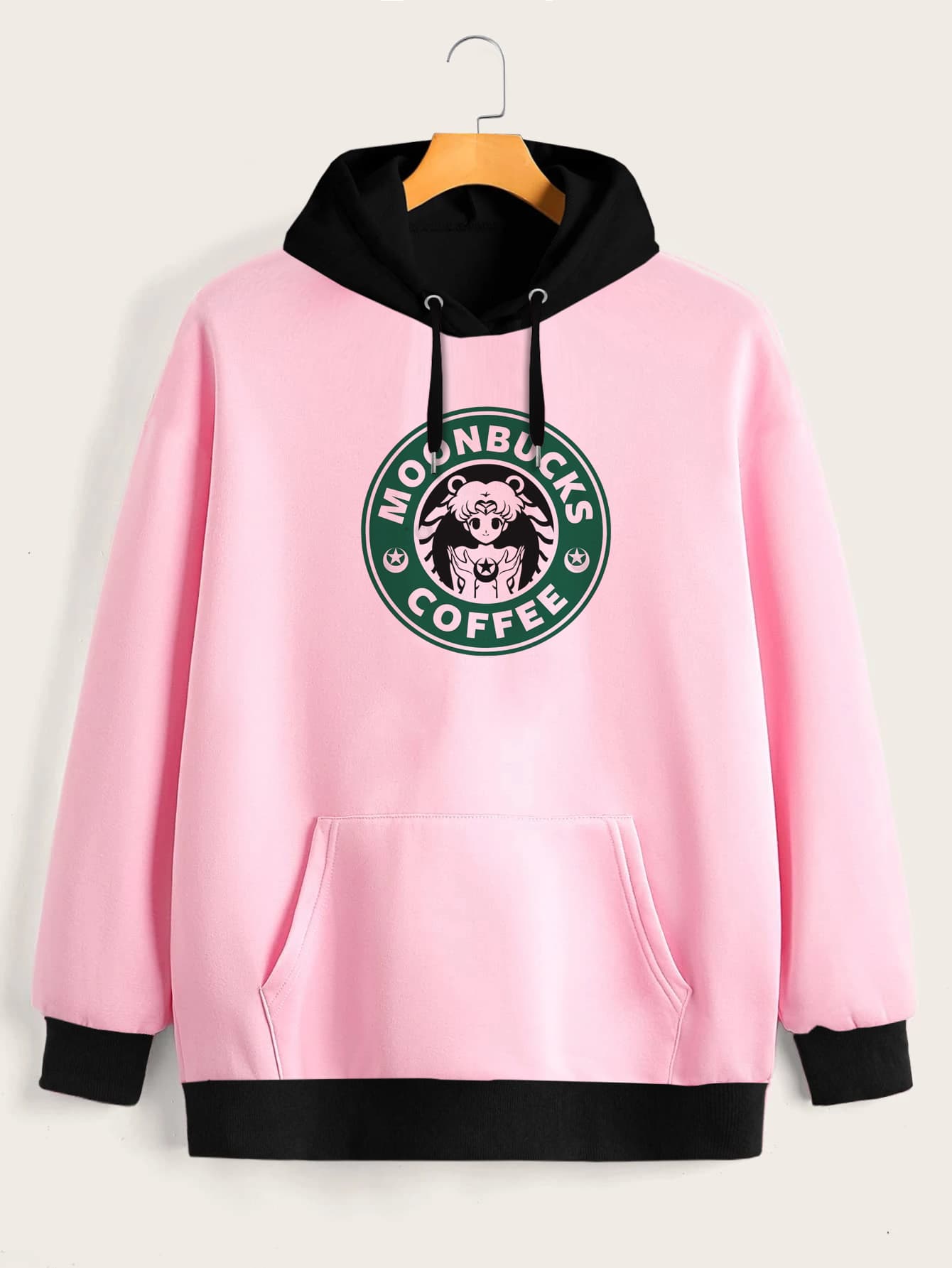 Buzo ancho hoodie Moonbucks Coffee