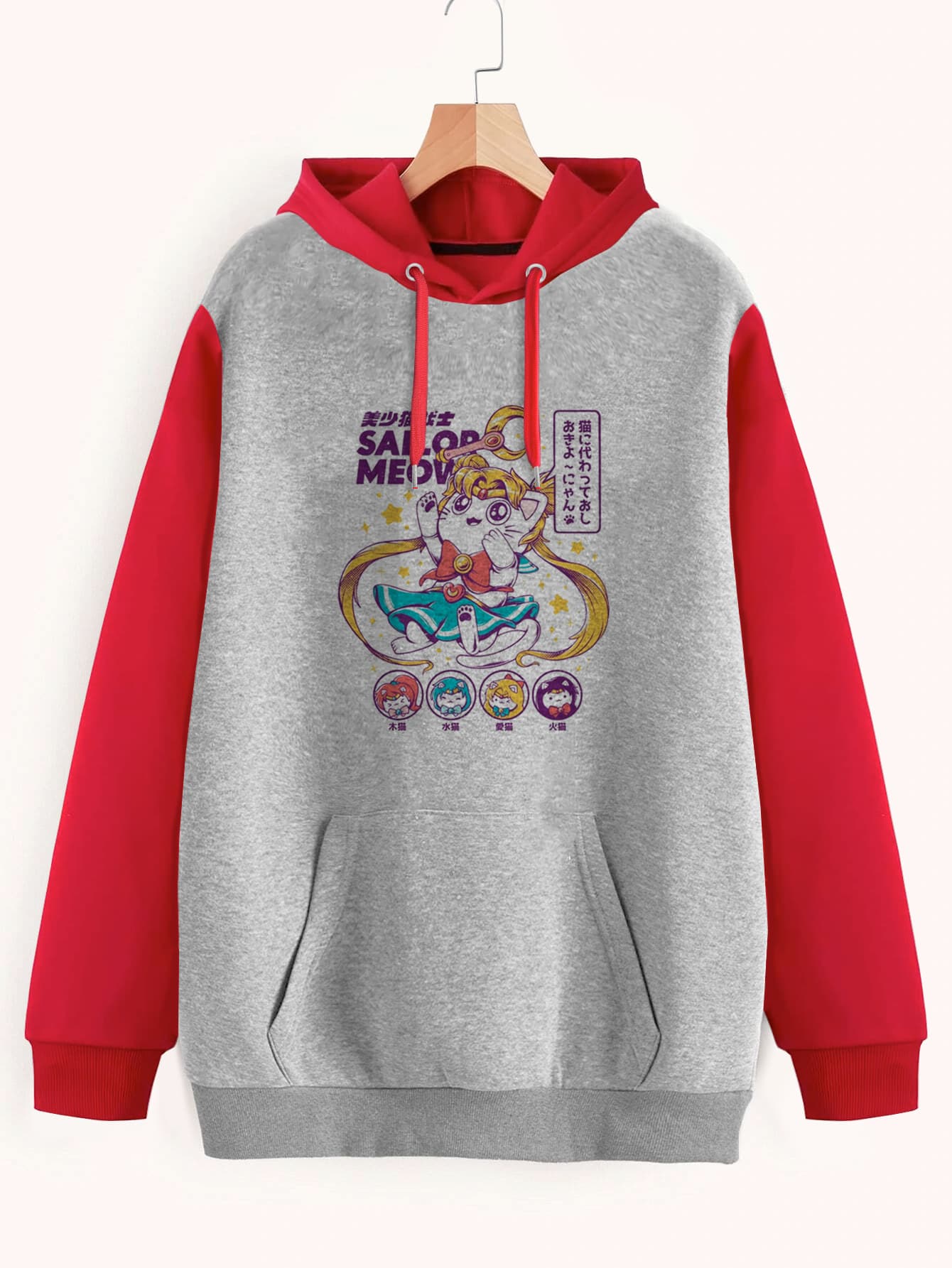 Buzo ancho hoodie Sailor Meow