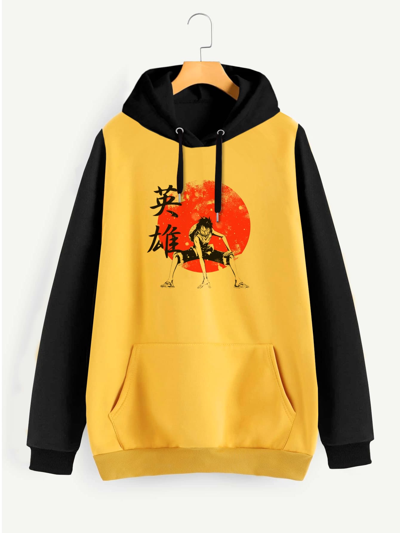 Buzo ancho hoodie Luffy Hero