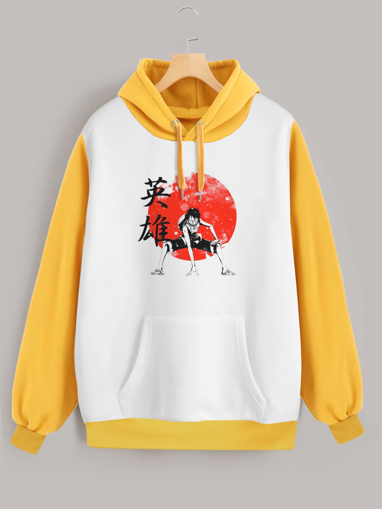 Buzo ancho hoodie Luffy Hero