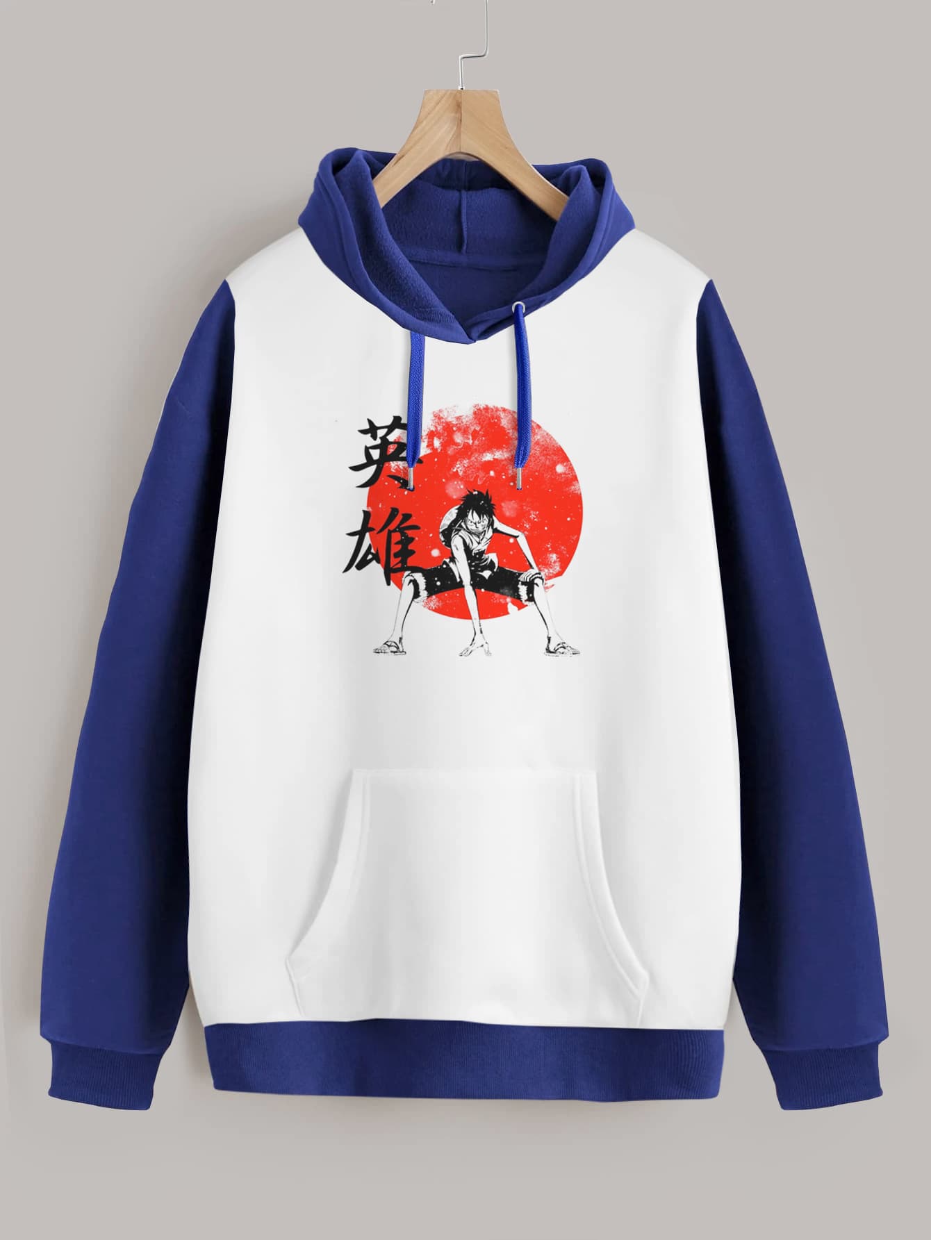 Buzo ancho hoodie Luffy Hero