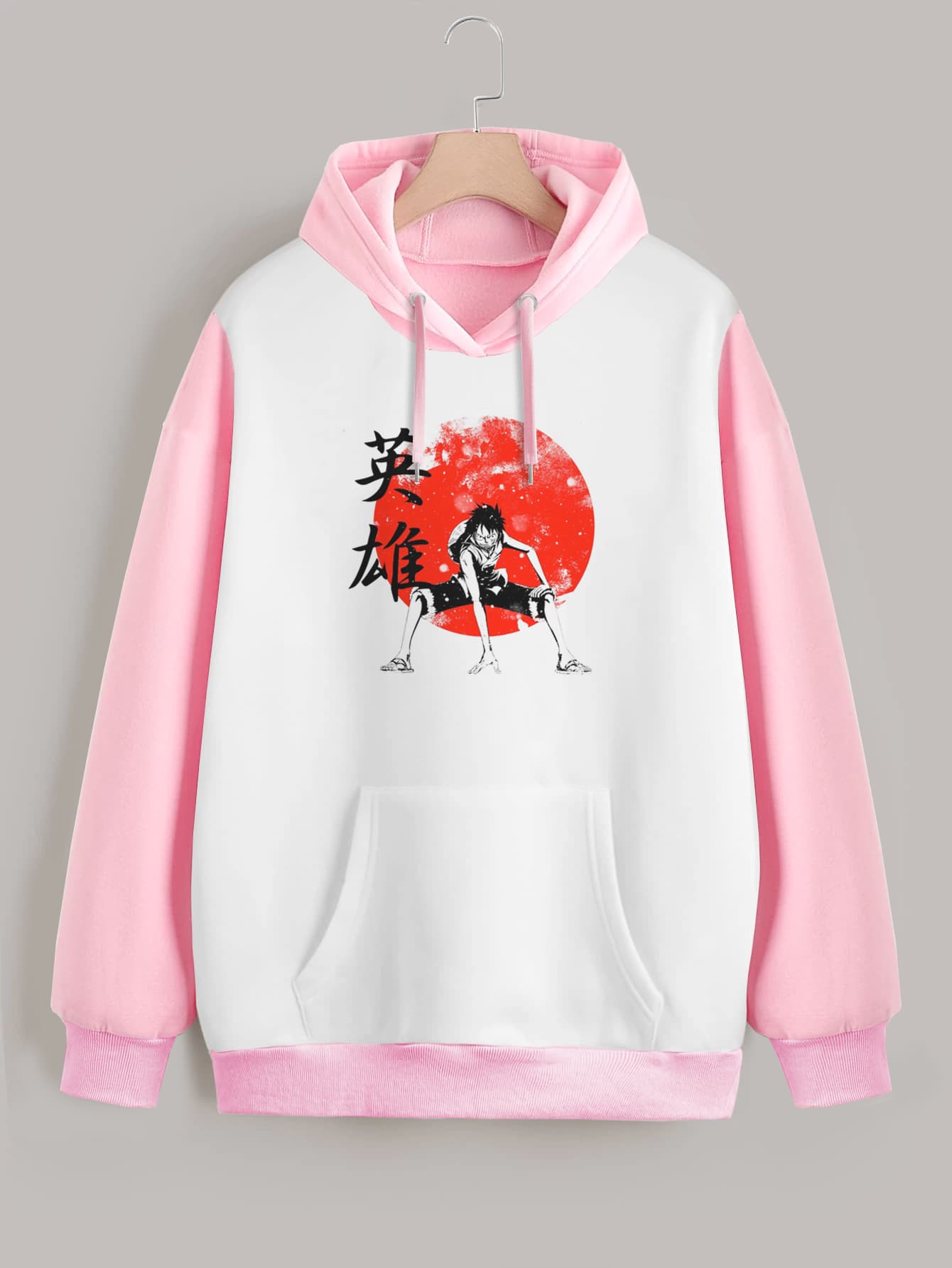 Buzo ancho hoodie Luffy Hero