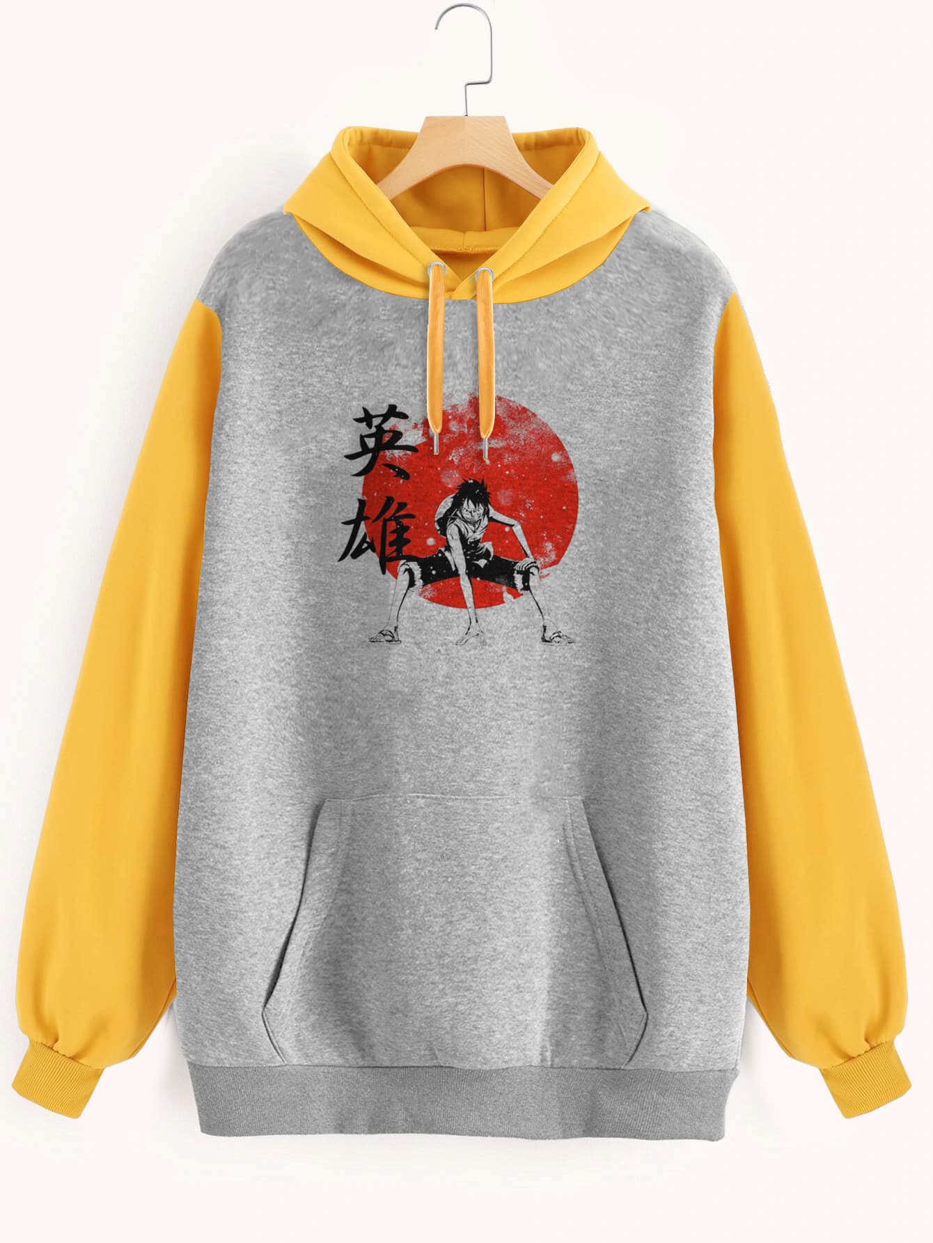 Buzo ancho hoodie Luffy Hero