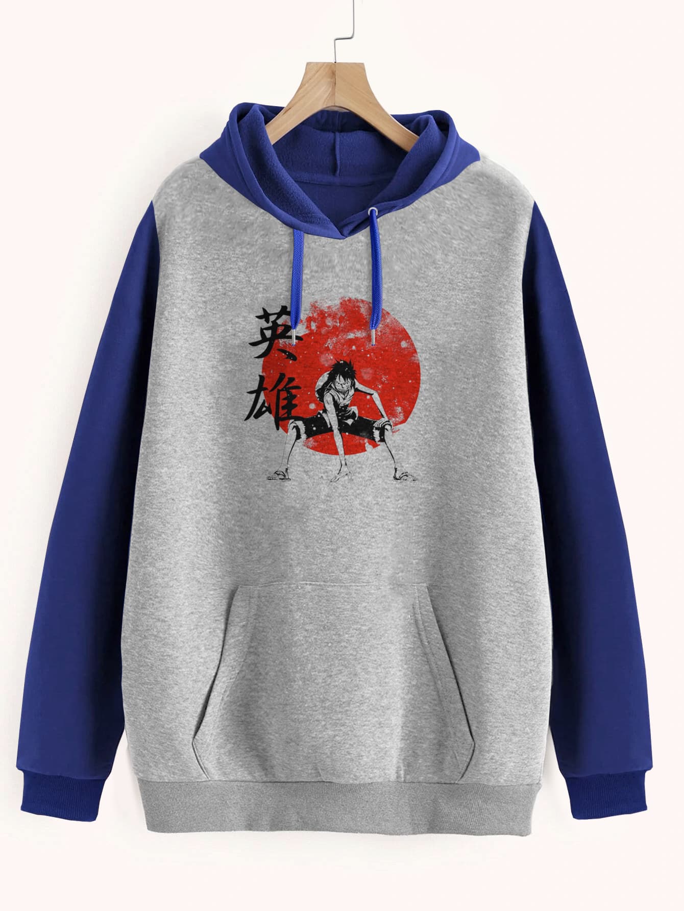 Buzo ancho hoodie Luffy Hero