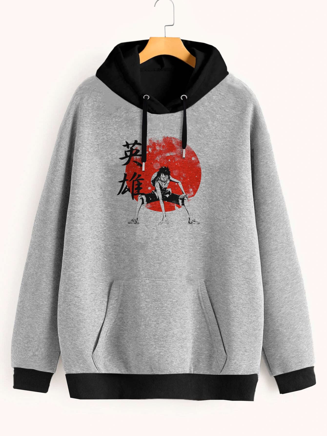 Buzo ancho hoodie Luffy Hero