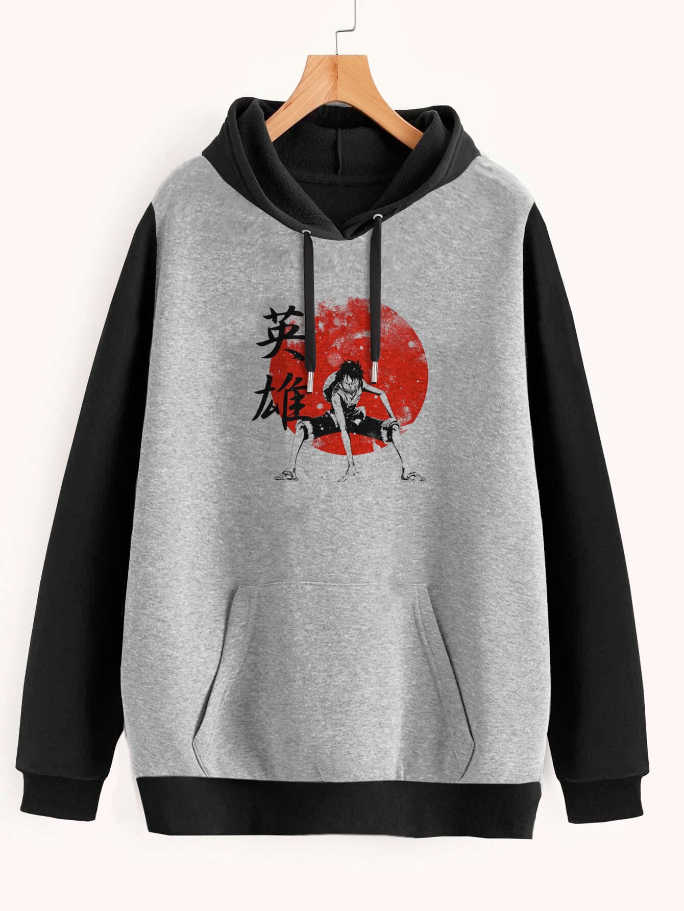 Buzo ancho hoodie Luffy Hero