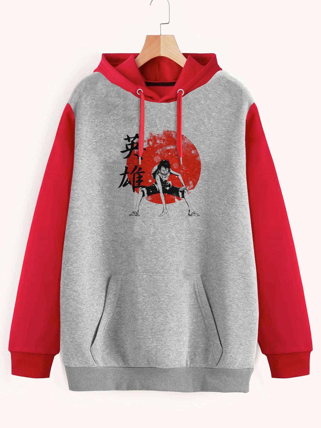 Buzo ancho hoodie Luffy Hero