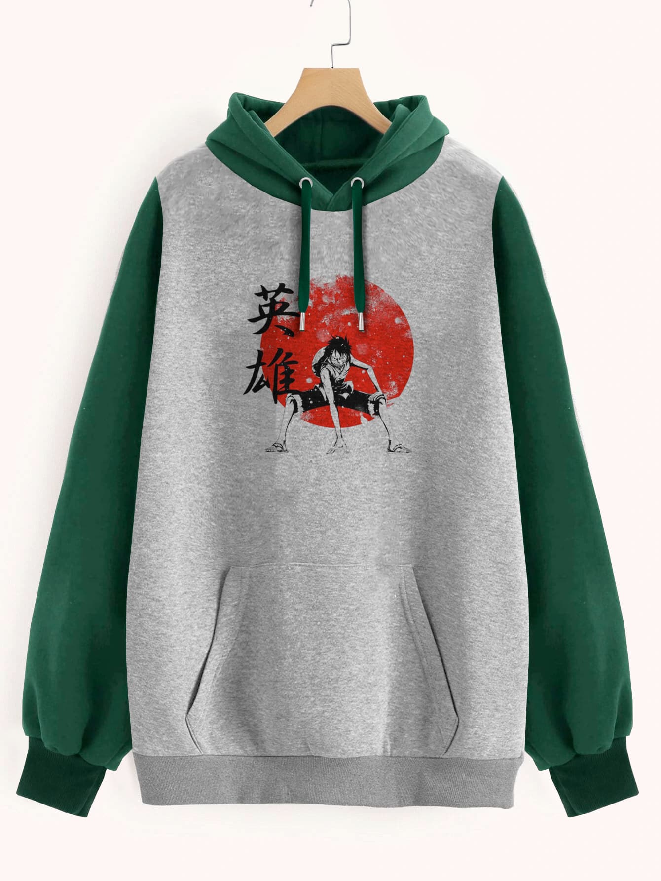 Buzo ancho hoodie Luffy Hero