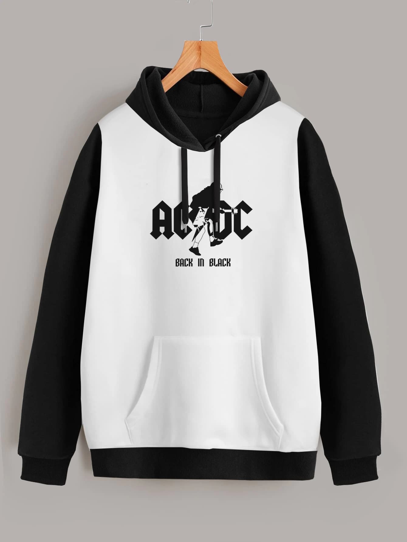 Buzo ancho hoodie ACDC