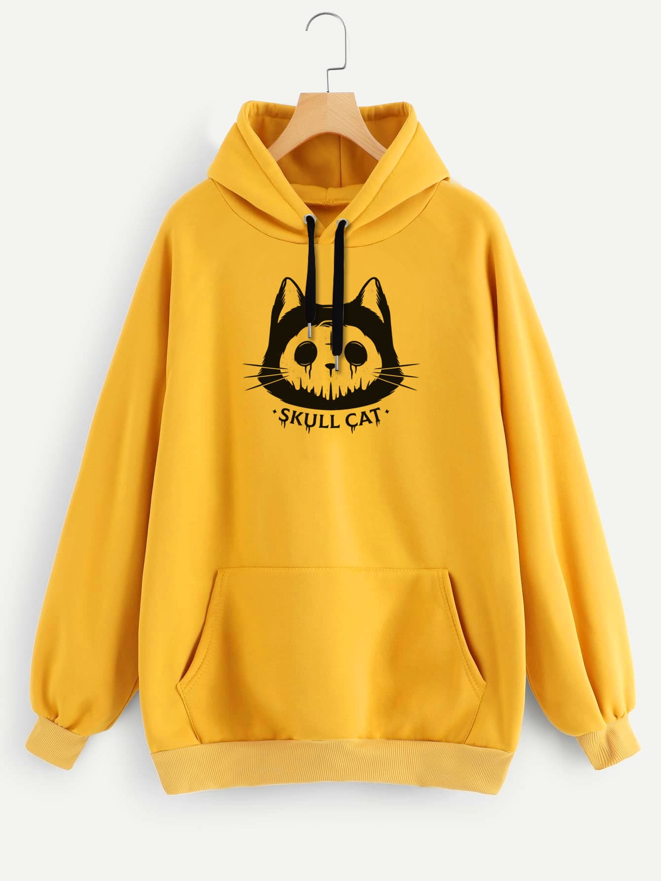 Buzo ancho hoodie Skullcat