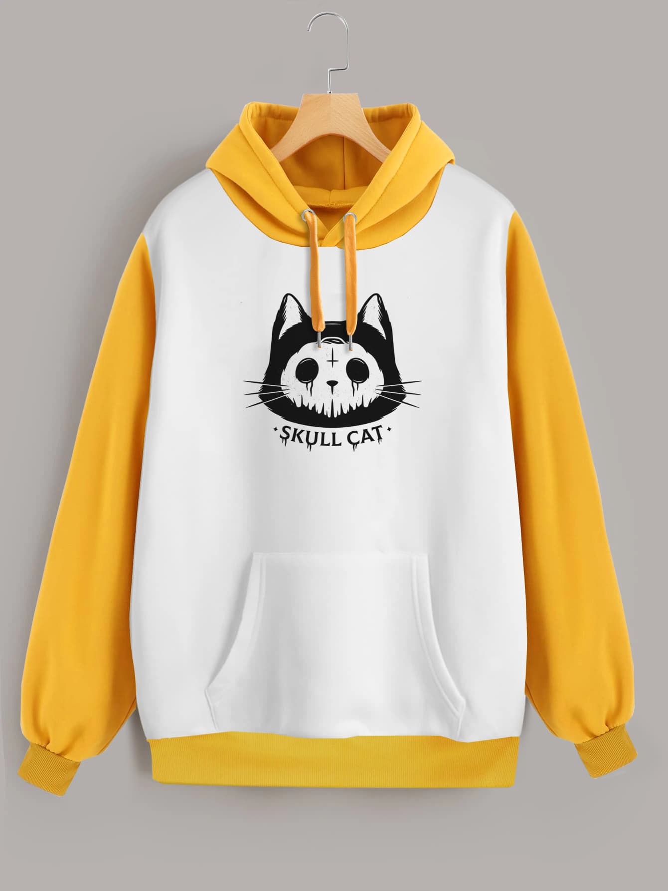 Buzo ancho hoodie Skullcat