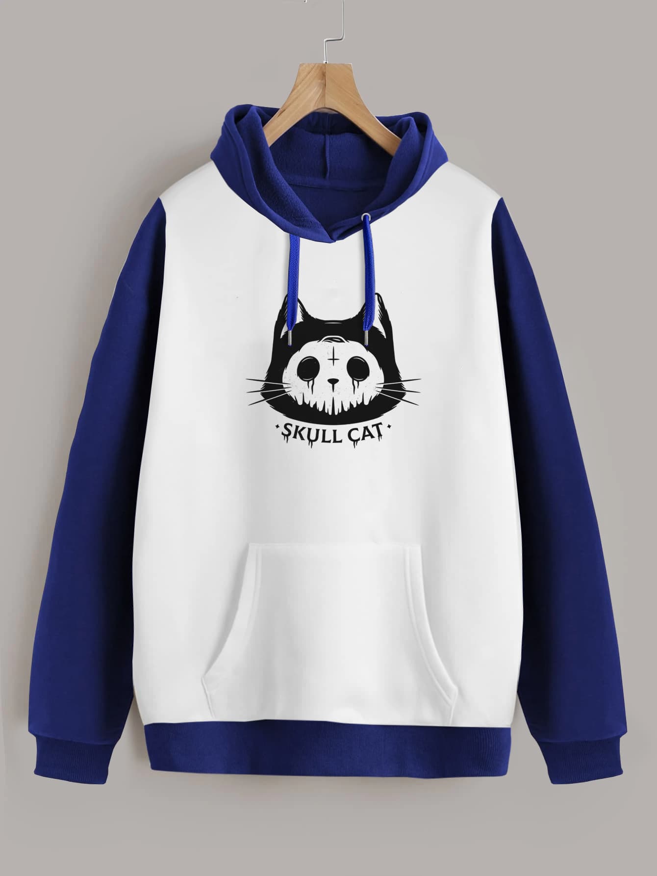 Buzo ancho hoodie Skullcat