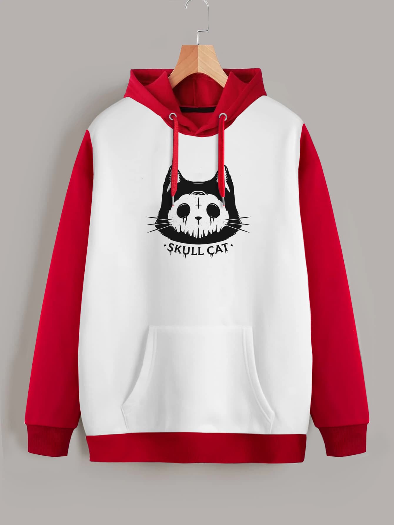 Buzo ancho hoodie Skullcat