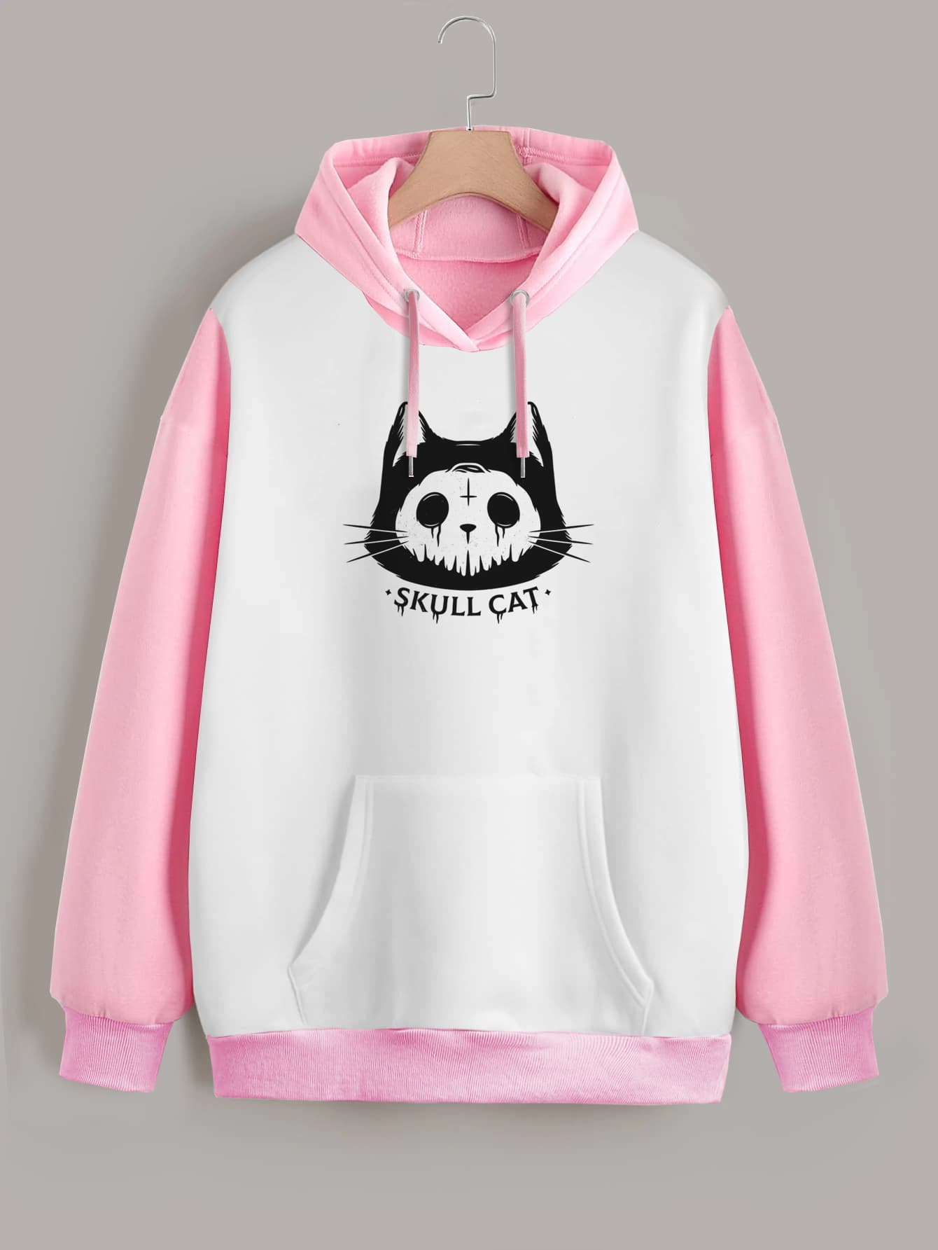 Buzo ancho hoodie Skullcat