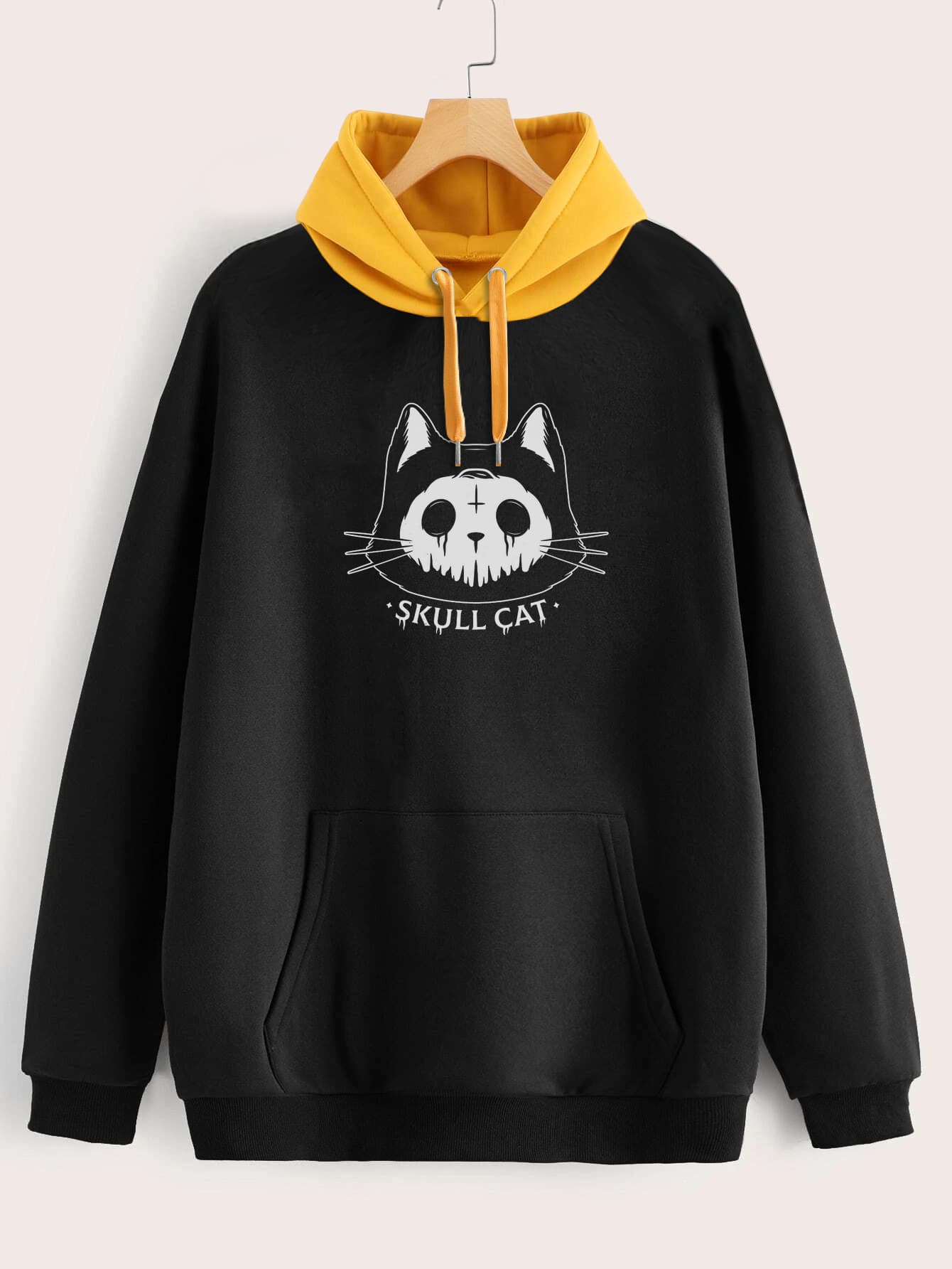 Buzo ancho hoodie Skullcat