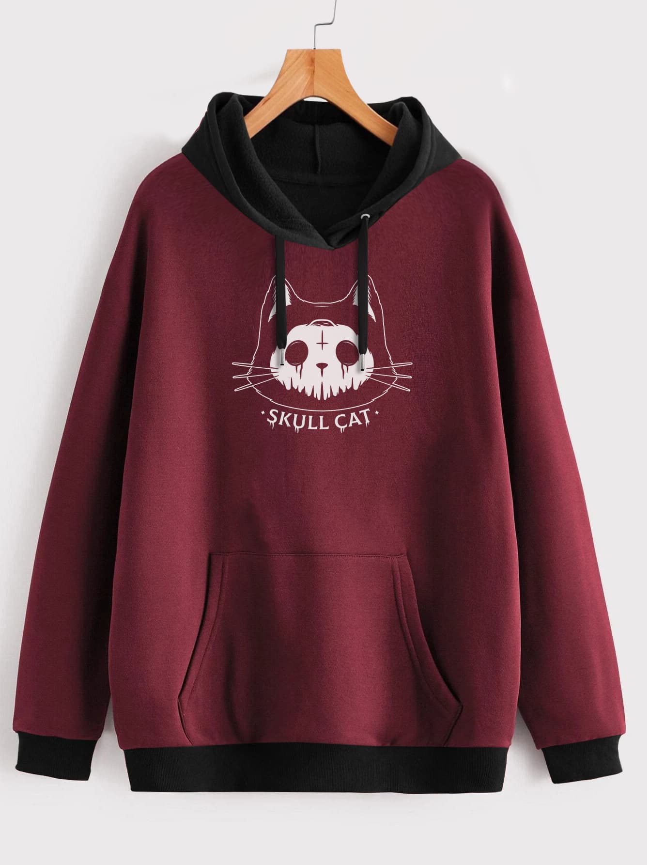 Buzo ancho hoodie Skullcat