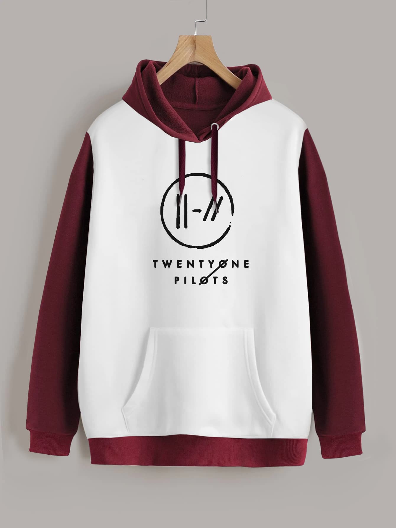 Buzo ancho hoodie Twenty One Pilots