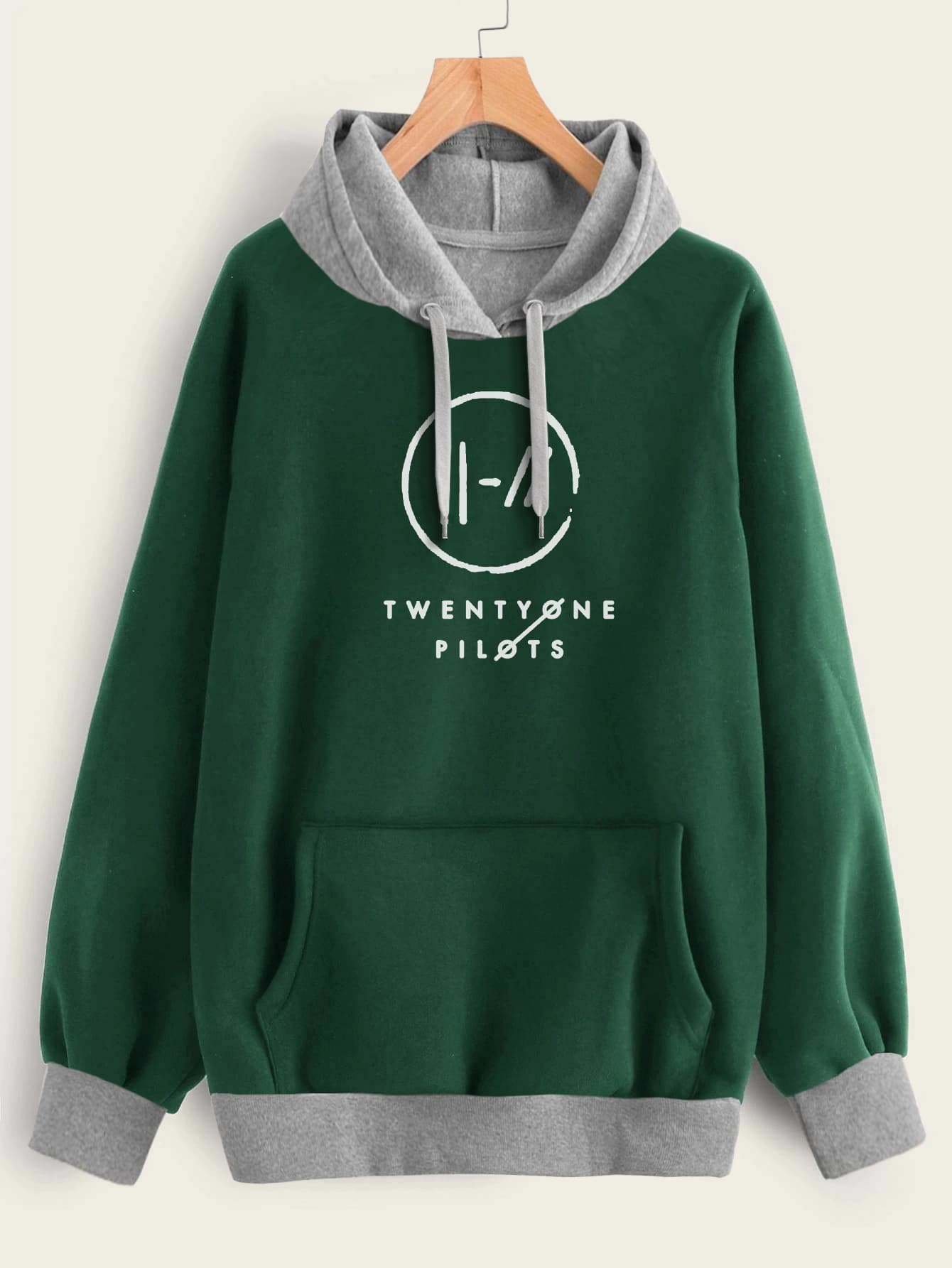 Buzo ancho hoodie Twenty One Pilots