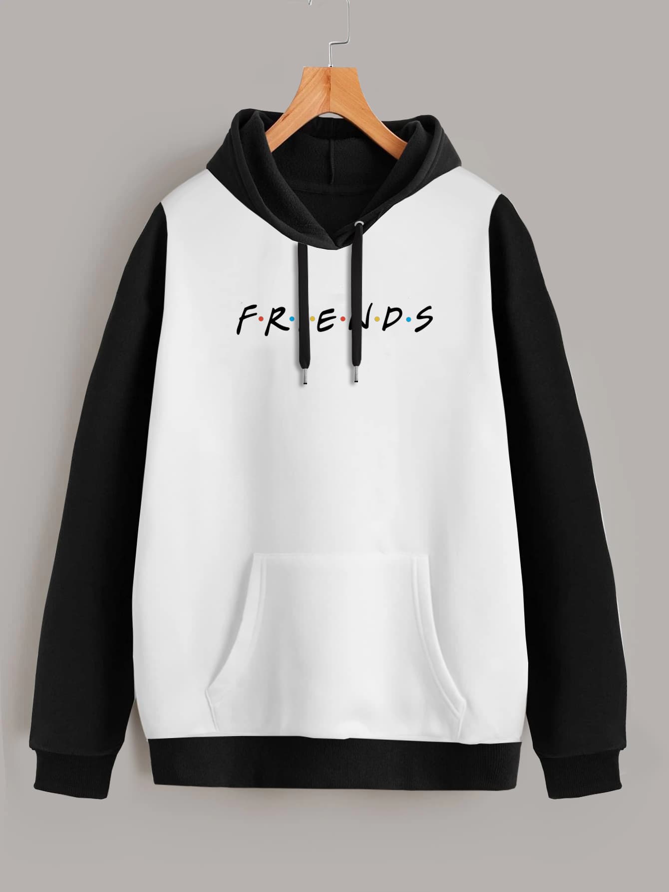 Buzo ancho hoodie friends
