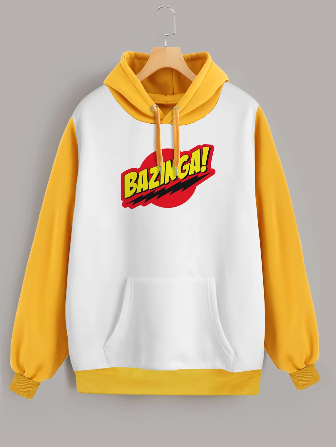 Buzo ancho hoodie Bazinga Big Bang Theory