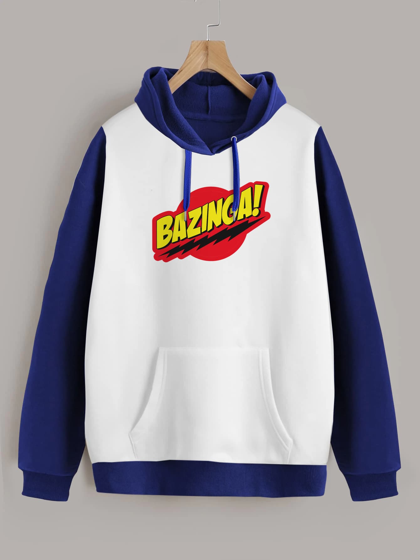 Buzo ancho hoodie Bazinga Big Bang Theory