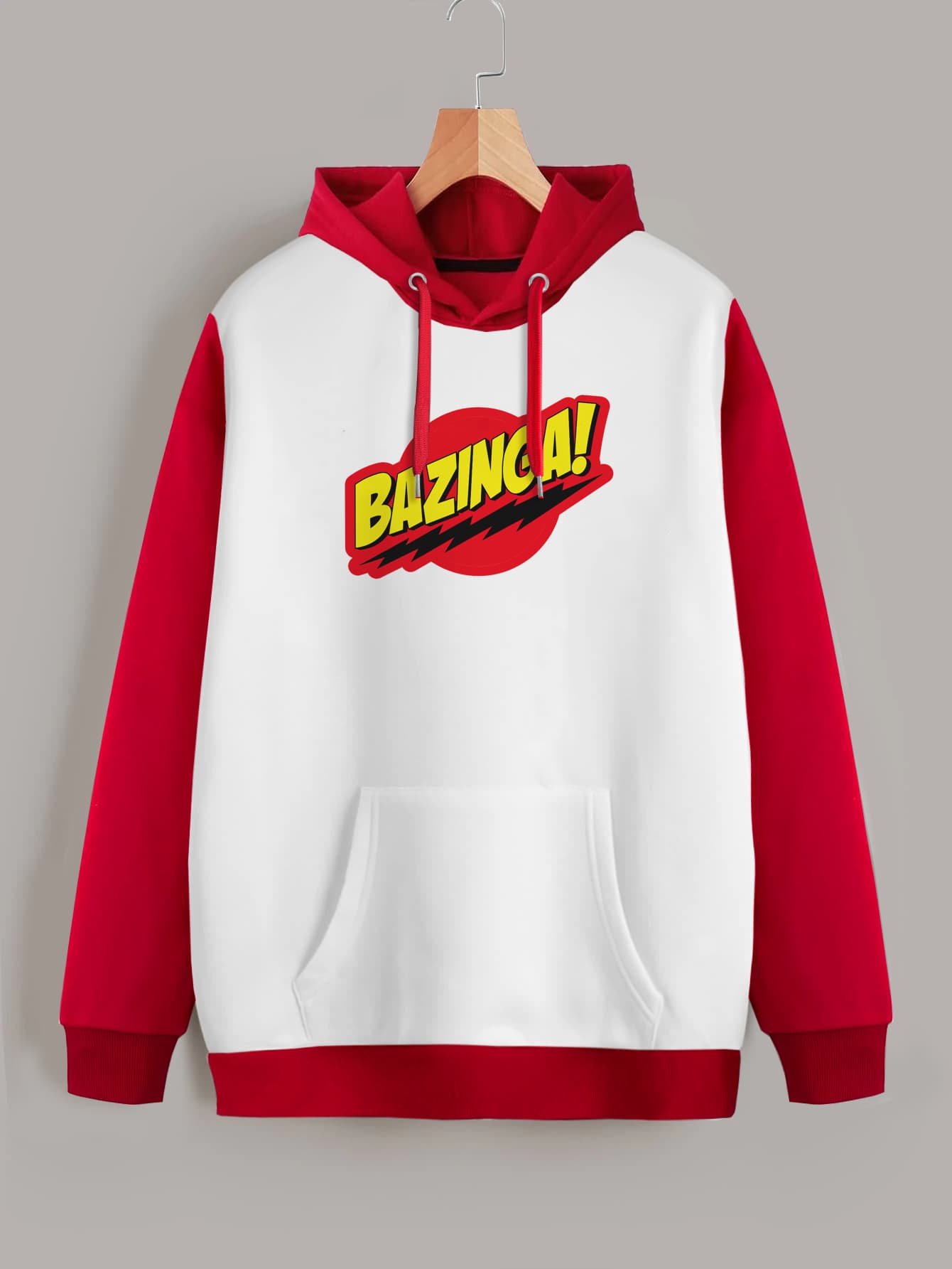 Buzo ancho hoodie Bazinga Big Bang Theory