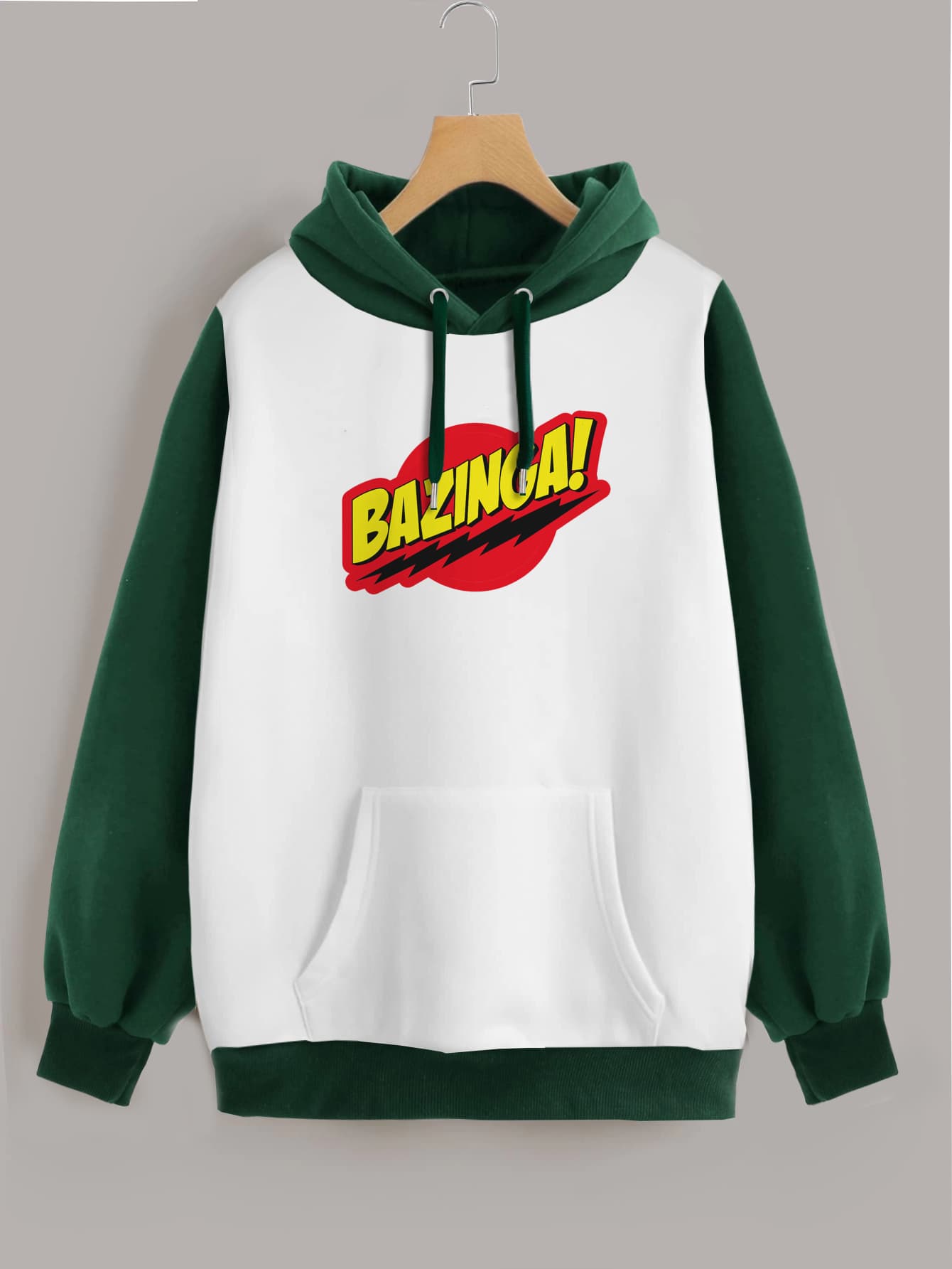 Buzo ancho hoodie Bazinga Big Bang Theory