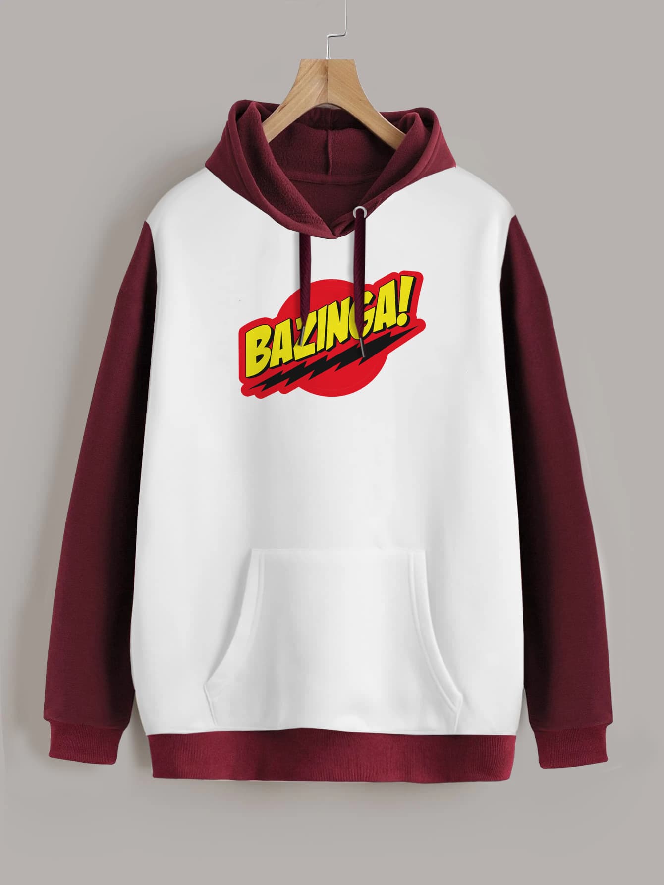 Buzo ancho hoodie Bazinga Big Bang Theory