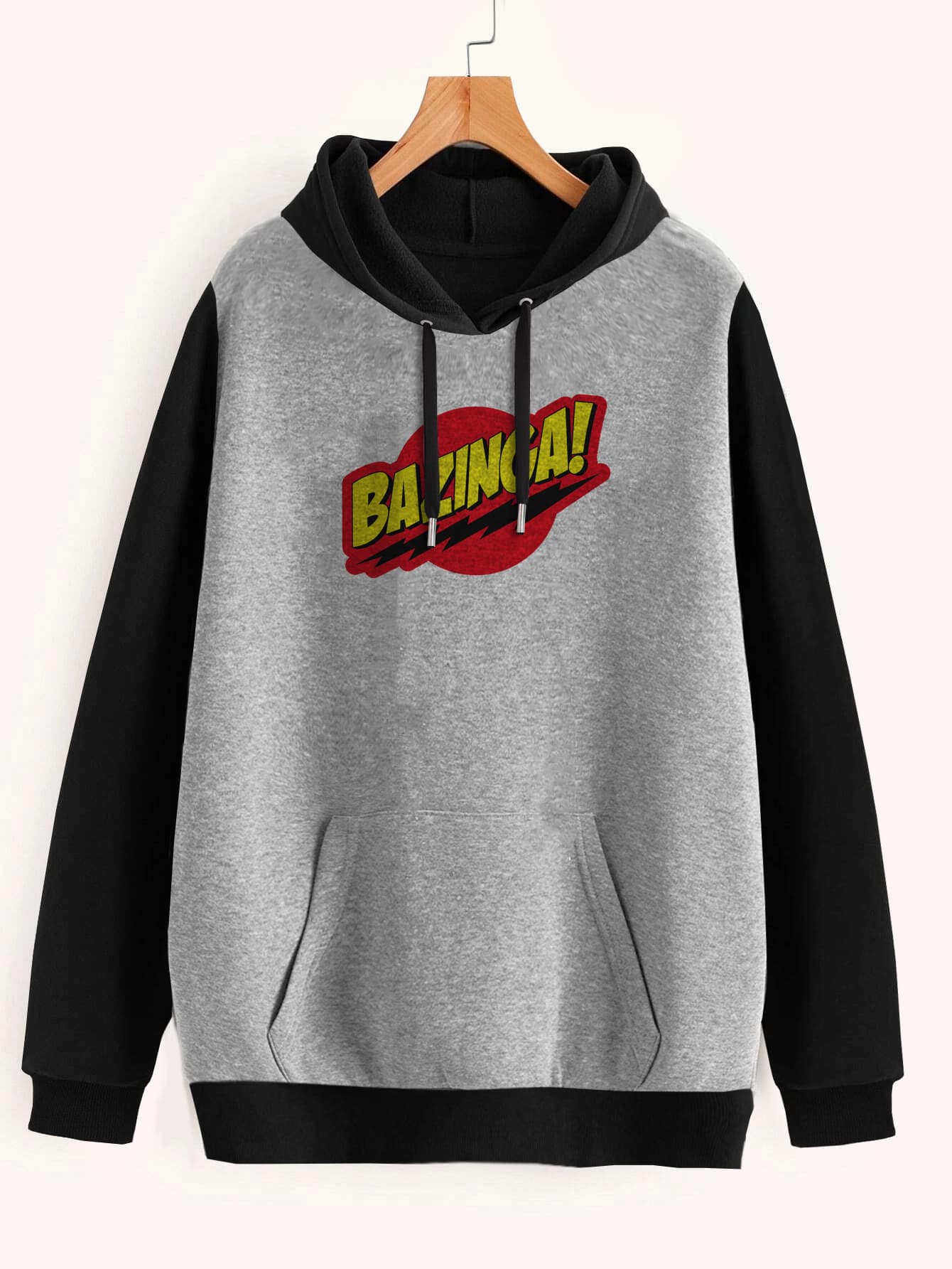 Buzo ancho hoodie Bazinga Big Bang Theory