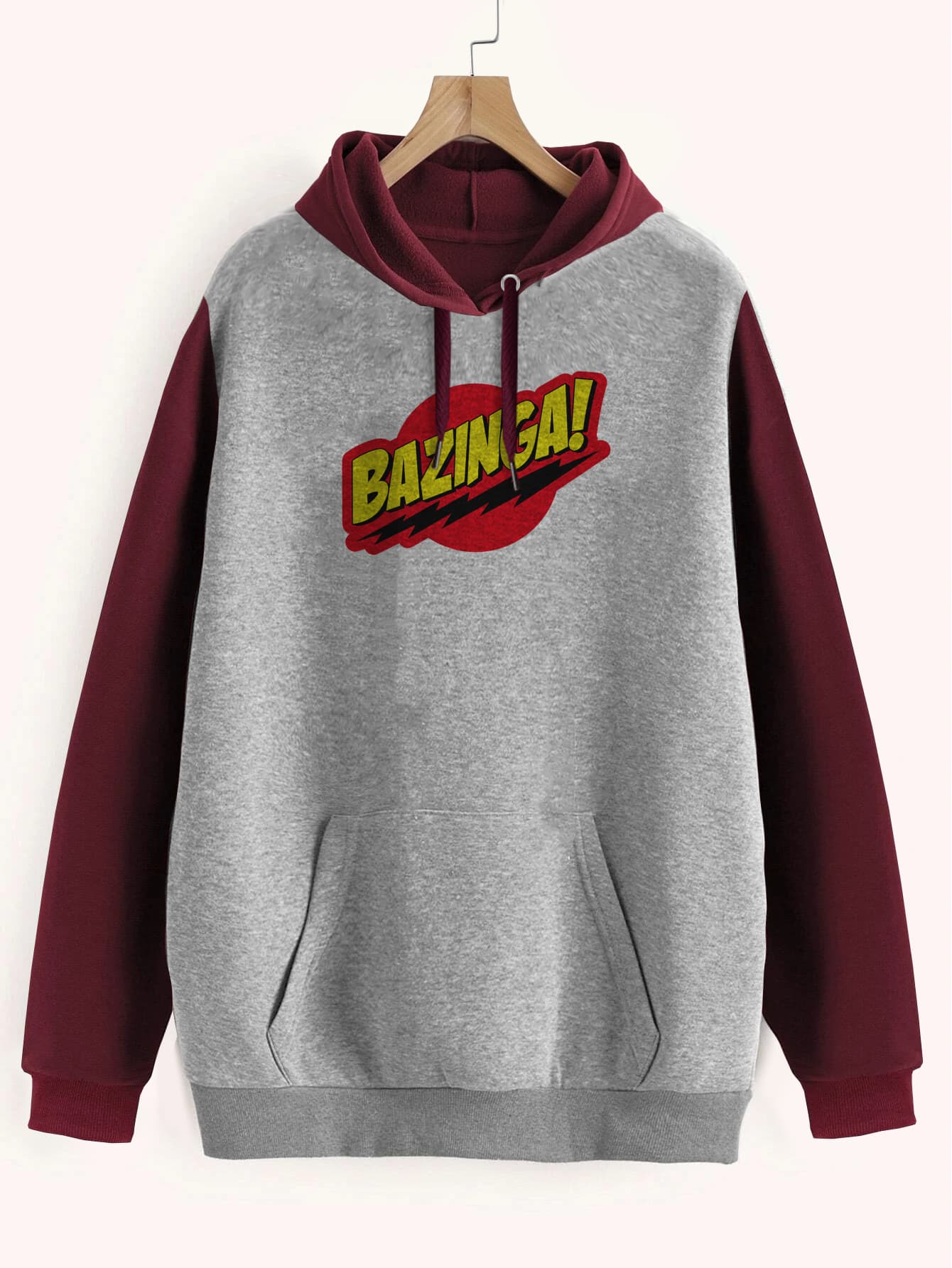 Buzo ancho hoodie Bazinga Big Bang Theory