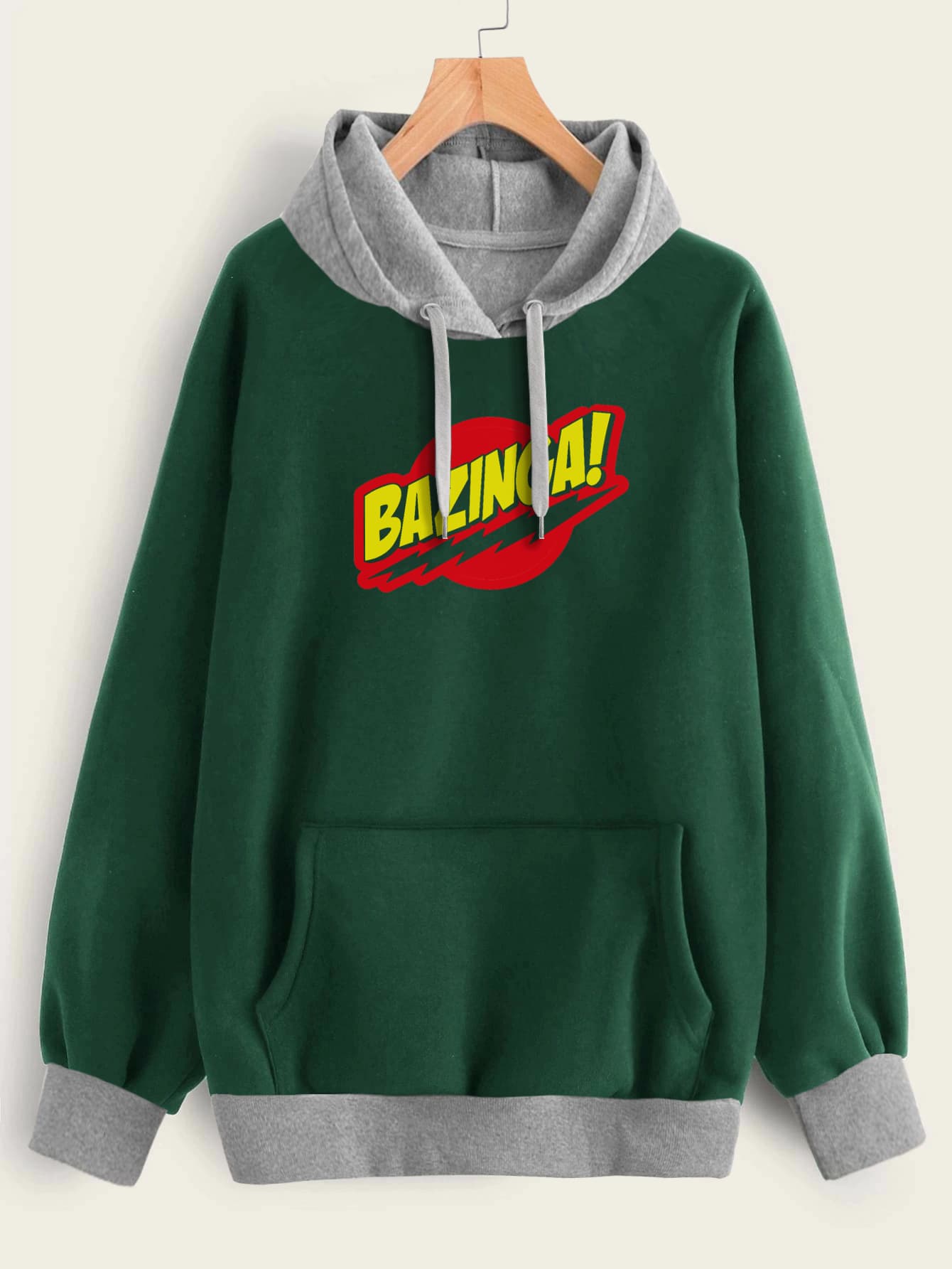 Buzo ancho hoodie Bazinga Big Bang Theory