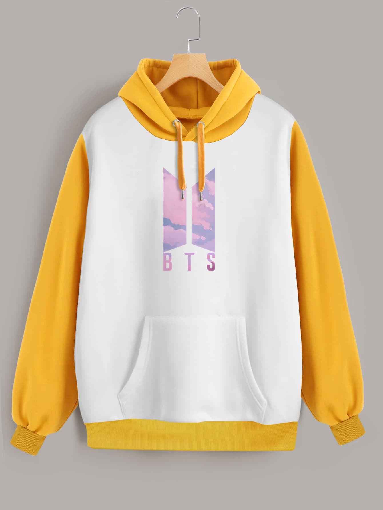 Buzo ancho hoodie BTS