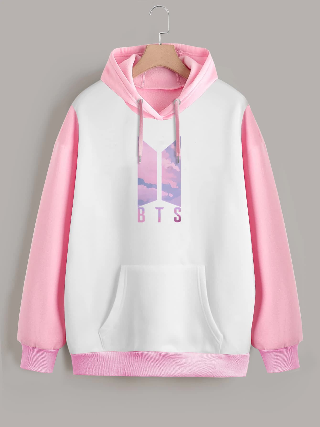 Buzo ancho hoodie BTS