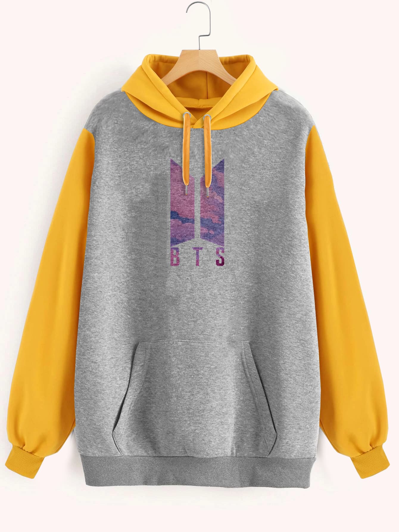 Buzo ancho hoodie BTS