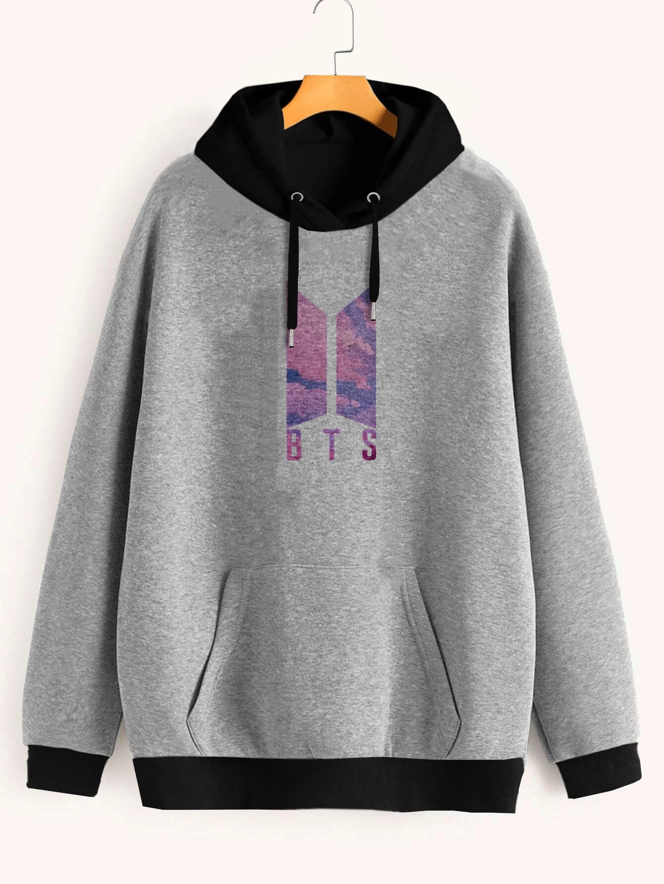Buzo ancho hoodie BTS