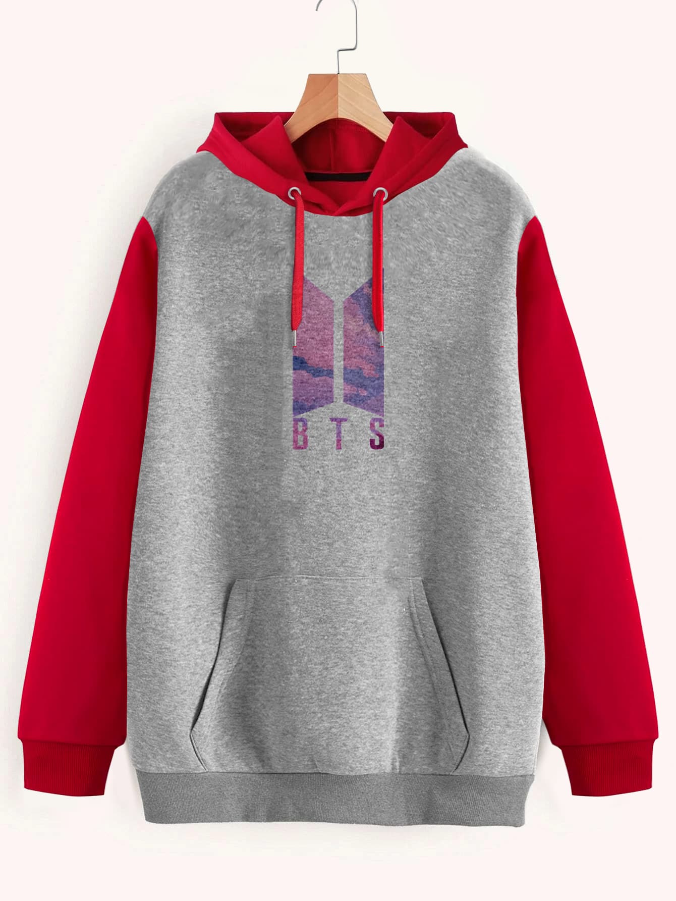 Buzo ancho hoodie BTS