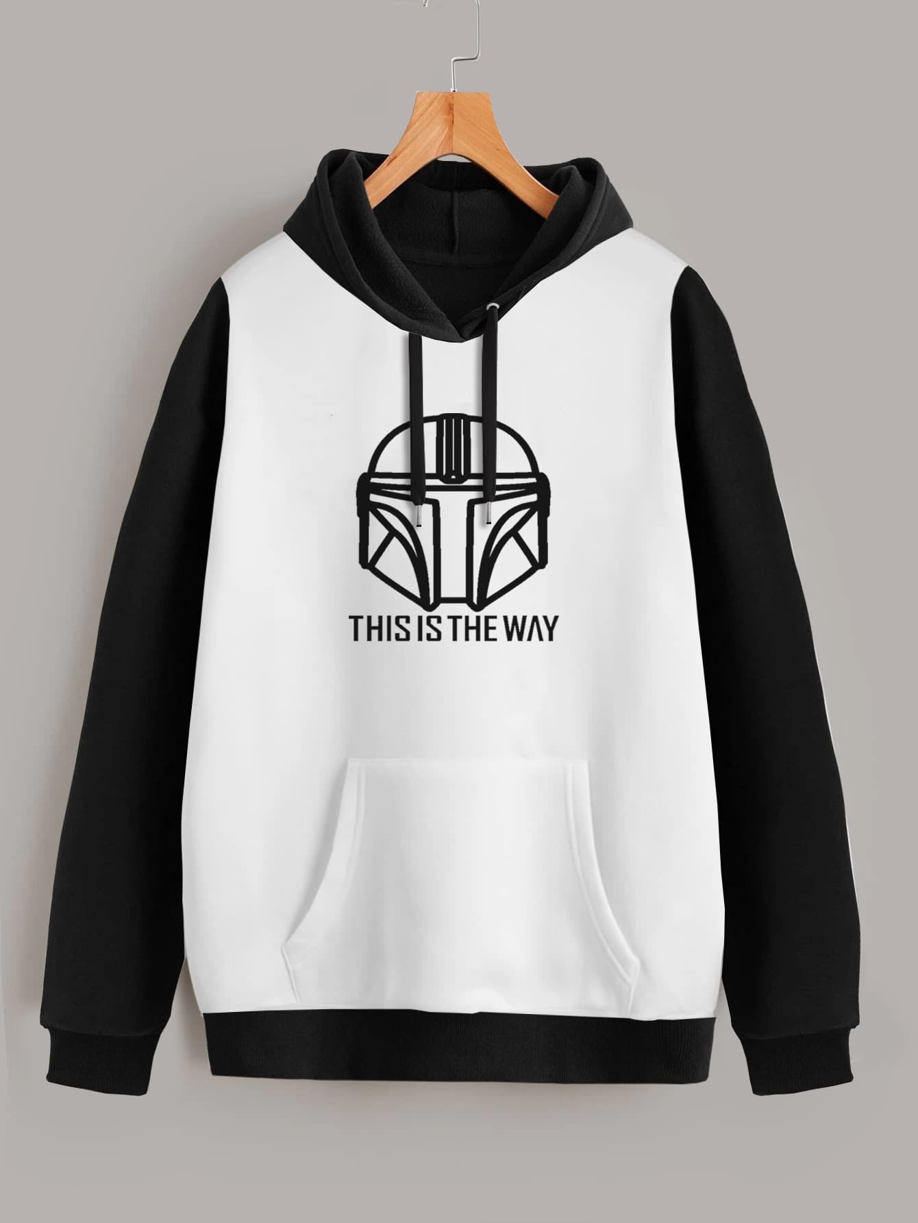 Buzo ancho hoodie Mandalorian