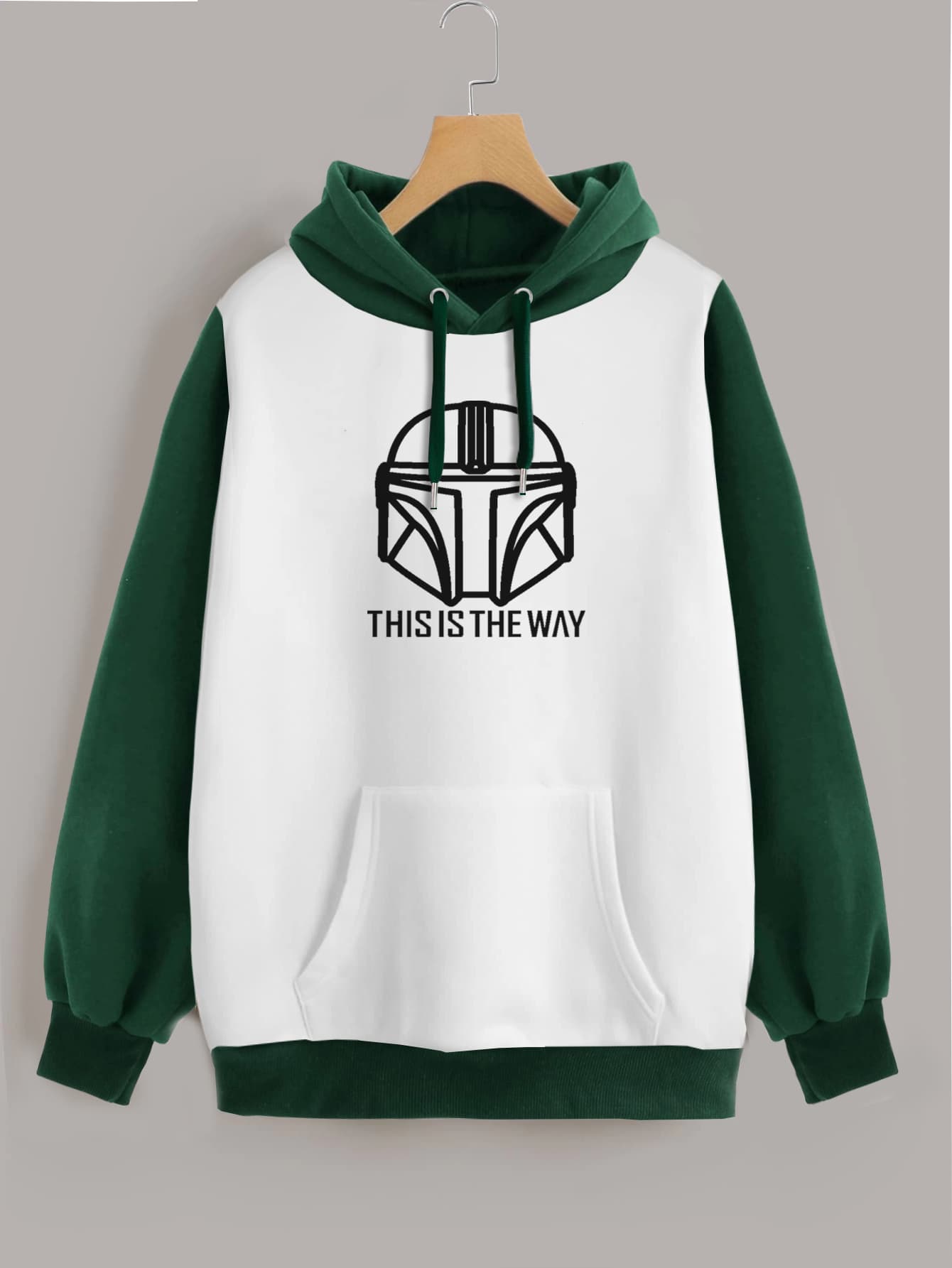 Buzo ancho hoodie Mandalorian