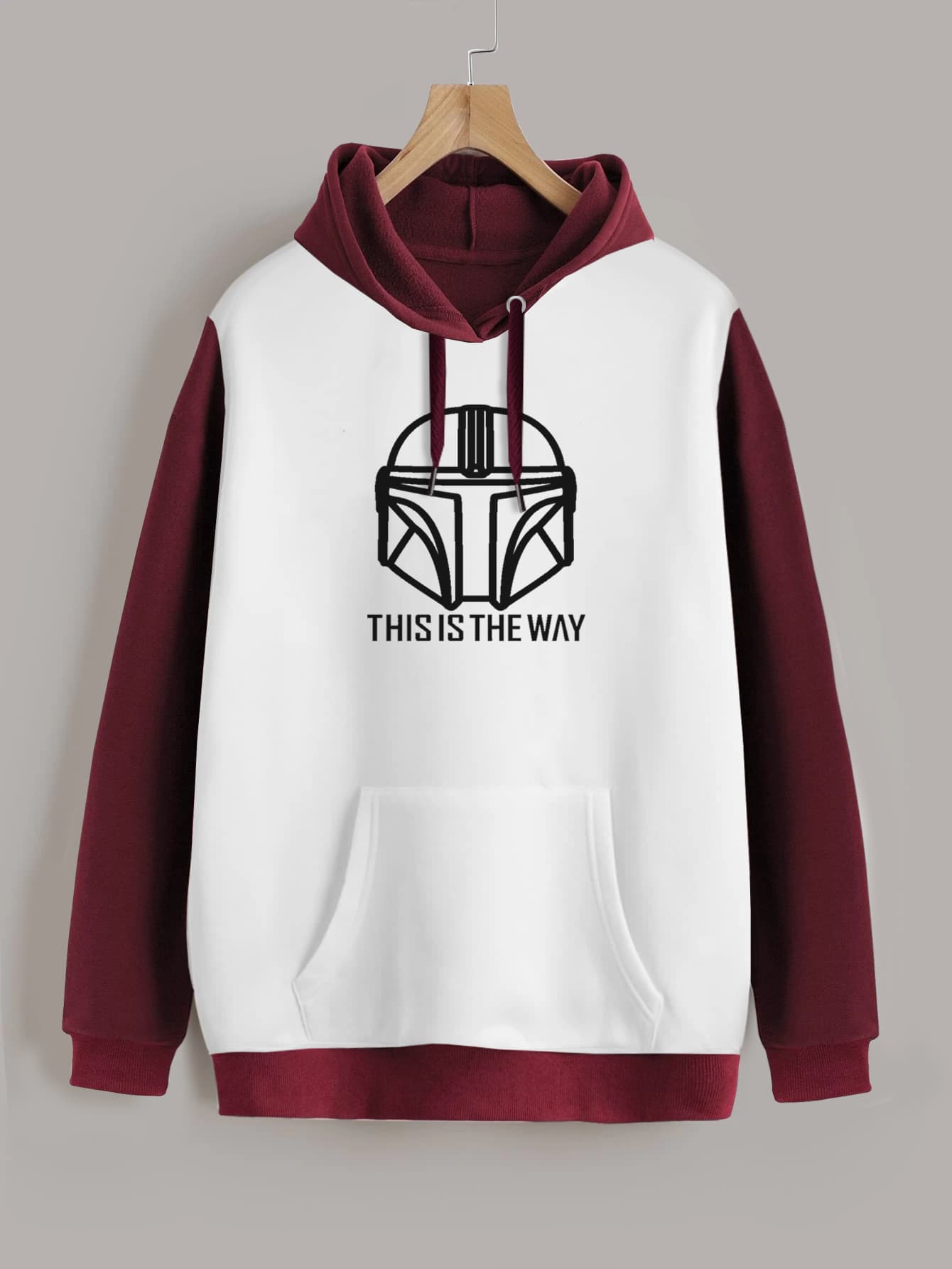 Buzo ancho hoodie Mandalorian
