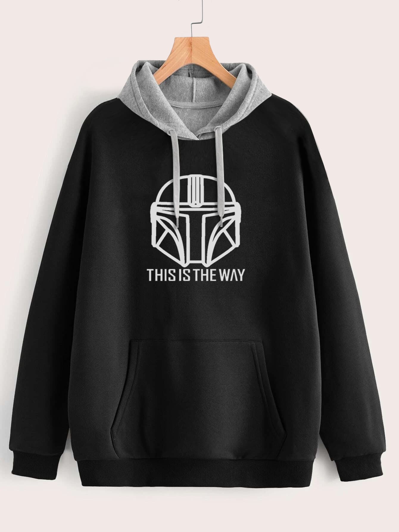 Buzo ancho hoodie Mandalorian