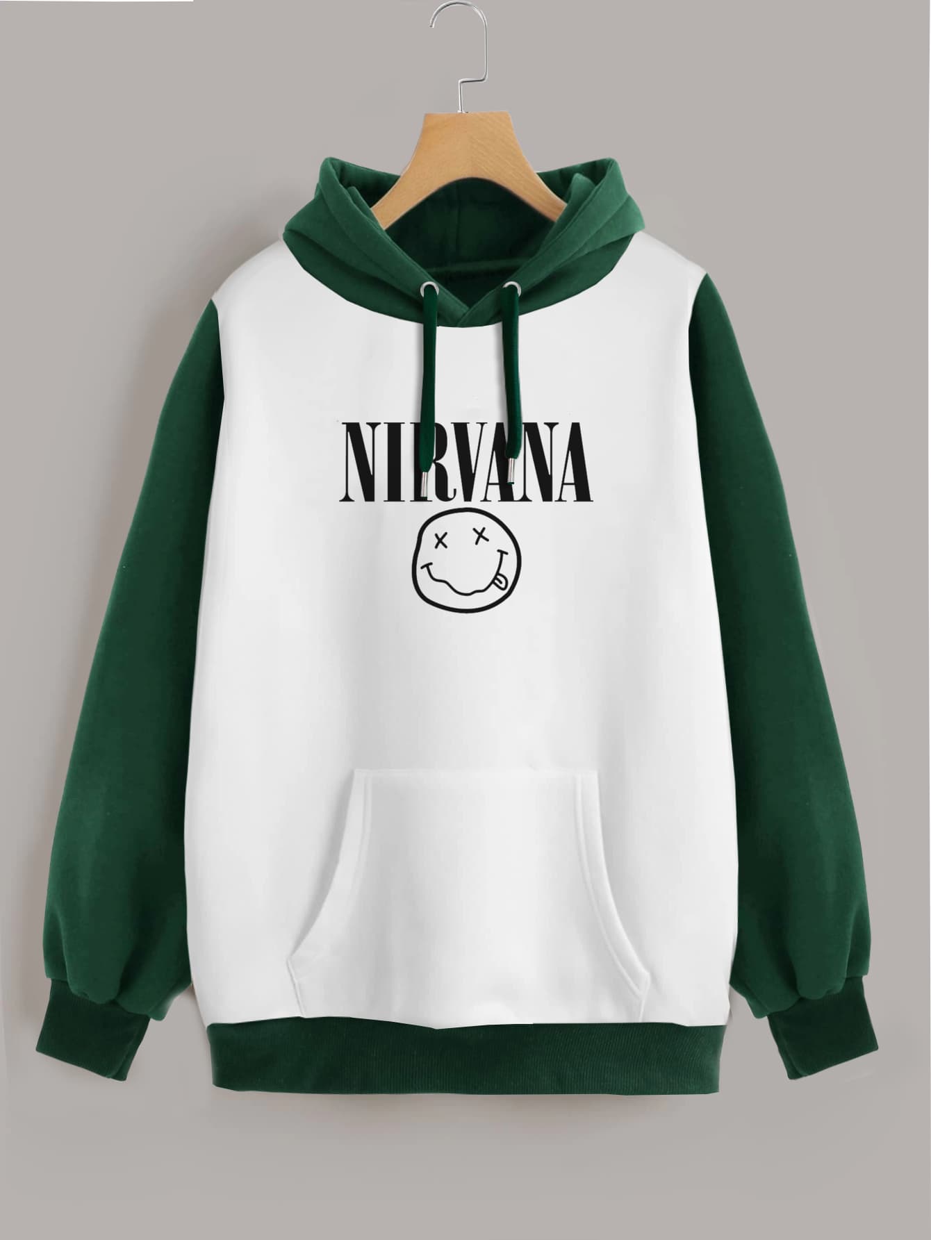 Buzo ancho hoodie Nirvana